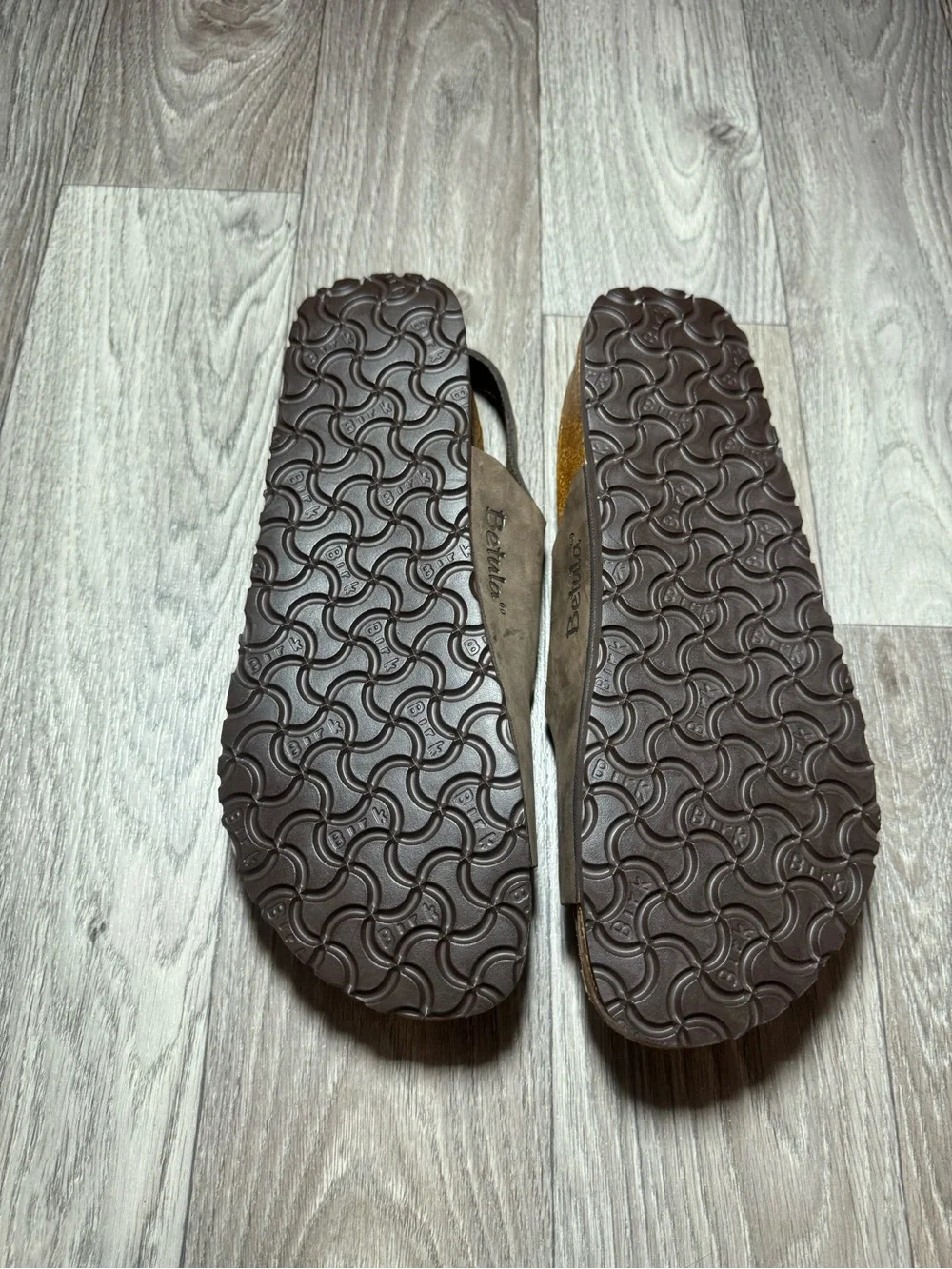 Betula Birkenstock 280 Double Strap Sandals EU 43 M10 Dark Brown Backstrap NWOB